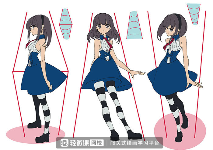 动漫少女动态姿势绘画入门 从静态到生动的设计秘诀